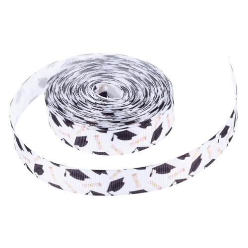 SOIMISS 1 Rolle Abschlussgeschenkverpackungsgürtel dekorative Partybänder Zierband Abschlussfeier eingerichtet Graduierungsband mit Draht Staffelungsband Druckbänder zum Basteln Polyester SOIMISS 1 Rolle Abschlussgeschenkverpackungsgürtel dekorative Partybänder Zierband Abschlussfeier eingerichtet Graduierungsband mit Draht Staffelungsband Druckbänder zum Basteln Polyester von SOIMISS