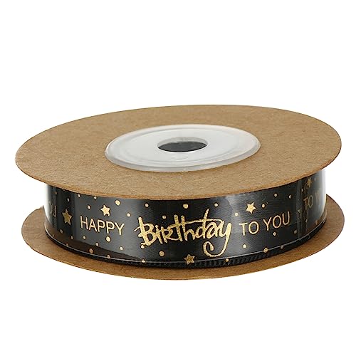 SOIMISS 1 Rolle Alles zum Geburtstag Band Spitzenband Dekoration wickeln Gegenwärtig Bänder für birthday band geschenkband hochzeit satinbänder geschenkeband kuchen Polyester Schwarz SOIMISS 1 Rolle Alles zum Geburtstag Band Spitzenband Dekoration wickeln Gegenwärtig Bänder für birthday band geschenkband hochzeit satinbänder geschenkeband kuchen Polyester Schwarz von SOIMISS