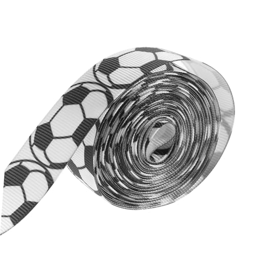 SOIMISS 1 Rolle Fußballbanddekoration Band umwickeln Chiffon Seidenband Partydekorationen gelbes Band geschenkband geschenkeband Blumenverpackungsband dekoratives Verpackungsband Stoff von SOIMISS