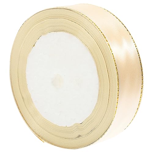 SOIMISS 1 Rolle Goldrand Geschenkband Dekoratives Verpackungsband für DIY Boxen und Bastelprojekte für Besondere Anlässe und Kreative Gestaltungen von SOIMISS