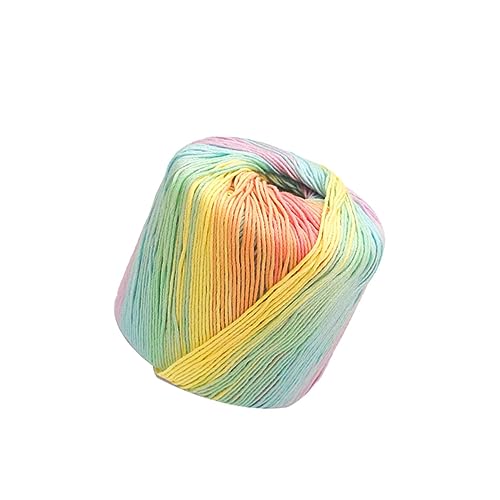 SOIMISS 1 Rolle Häkelgarn Baumwollgarn Regenbogen-baumwollgarn Regenbogengarn Mit Farbverlauf Flauschiges Häkelgarn Stichzählerhäkeln Garn Baumwolle Zuckerwatte Schalgarn Häkeln Stoff von SOIMISS
