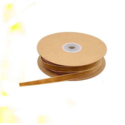 SOIMISS 1 Rolle Kaffeefarbene nicht Elastische Samtband Dekoratives Flocking Ribbon für DIY Kleidung Haarschmuck und Geschenkverpackungen für Hochzeiten und Partys von SOIMISS