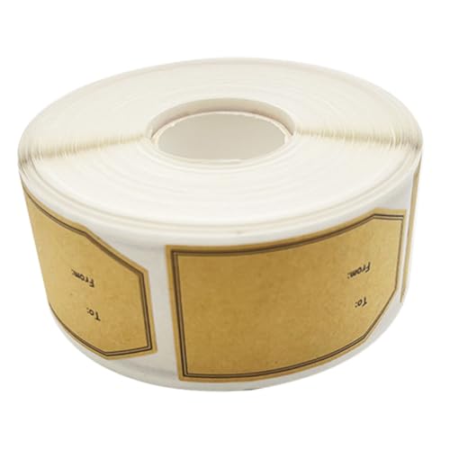 SOIMISS 1 Rolle Kraftpapier Selbstklebende Etiketten Rolle Dekorative Aufkleber für Namensetiketten und DIY Projekte Hochwertige Haftung für Glatte Oberflächen von SOIMISS