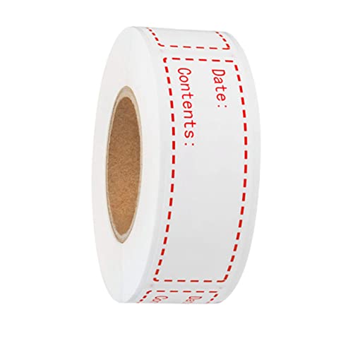 SOIMISS 1 Rolle Lebensmitteldatum Aufkleber für Kühlschrank und Gefrierbehälter Roll Etiketten zur Kennzeichnung von Lebensmitteln Abnehmbar und Selbstklebend für Küche und Vorratsschrank von SOIMISS