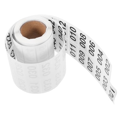SOIMISS 1 Rolle Numerisches Etikett Selbstklebende Etiketten Beschriftung Inventaretiketten Hausnummernaufkleber Etiketten Nummernaufkleber Farbig Bedruckbar Weiß SOIMISS 1 Rolle Numerisches Etikett Selbstklebende Etiketten Beschriftung Inventaretiketten Hausnummernaufkleber Etiketten Nummernaufkleber Farbig Bedruckbar Weiß von SOIMISS