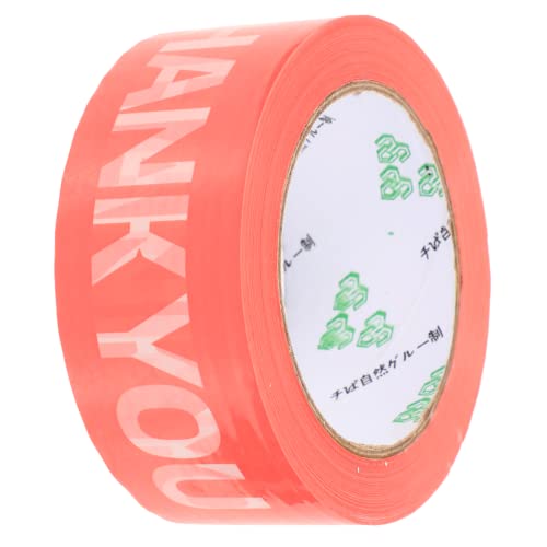 SOIMISS 1 Rolle Selbstklebendes Verpackungsband mit Thank You Aufdruck Klebeband für DIY Projekte und Geschenkpacks Leicht Abziehbar ohne Rückstände Vielseitig Einsetzbar von SOIMISS