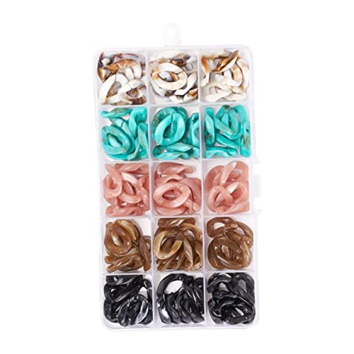 SOIMISS 1 Satz Acryl Verbindungsringe Set Bunten Farben DIY Schmuck Bastelmaterial für Ohrringe Armbänder und Taschenketten Hautfreundlich und Vielseitig Einsetzbar SOIMISS 1 Satz Acryl Verbindungsringe Set Bunten Farben DIY Schmuck Bastelmaterial für Ohrringe Armbänder und Taschenketten Hautfreundlich und Vielseitig Einsetzbar von SOIMISS
