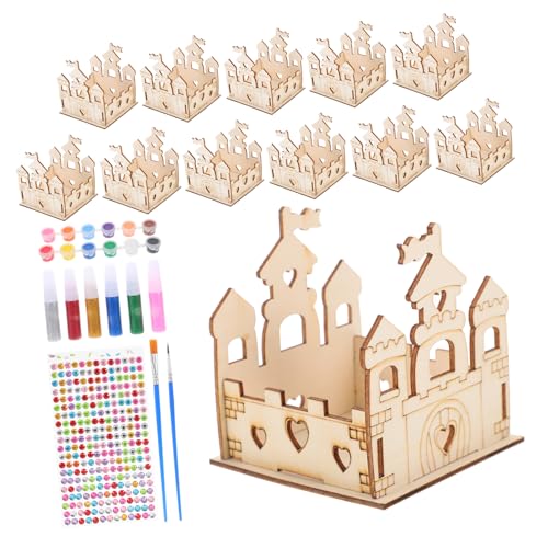 SOIMISS 1 Satz Diy Holz Schloss Bastelset für zum Malen und Gestalten Teiliges Set mit Farben und Glitzer für Schulprojekte und Mädchenevents SOIMISS 1 Satz Diy Holz Schloss Bastelset für zum Malen und Gestalten Teiliges Set mit Farben und Glitzer für Schulprojekte und Mädchenevents von SOIMISS