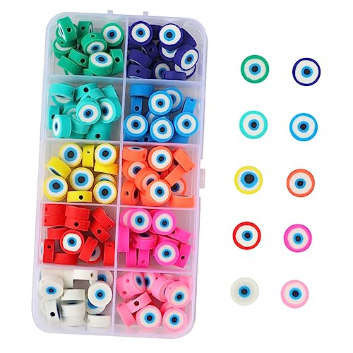 SOIMISS 1 Satz Evil Eye Perlen Set Diy Schmuckperlen Für Armbänder Und Haargummis Für Kreative Bastelprojekte Und Personalisierte 150 Stück von SOIMISS