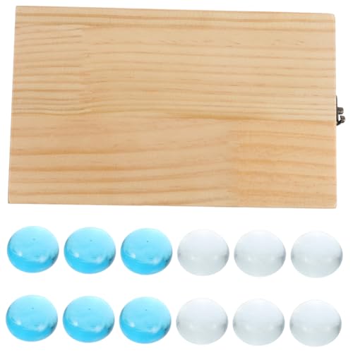 SOIMISS 1 Satz Faltbares Edelsteinschach -Schachspielzeug Familienspiele für und Erwachsene Mancala-Brettspiel Edelstein-Schachspielzeug Trainingsschachspielzeug Glasperlen von SOIMISS