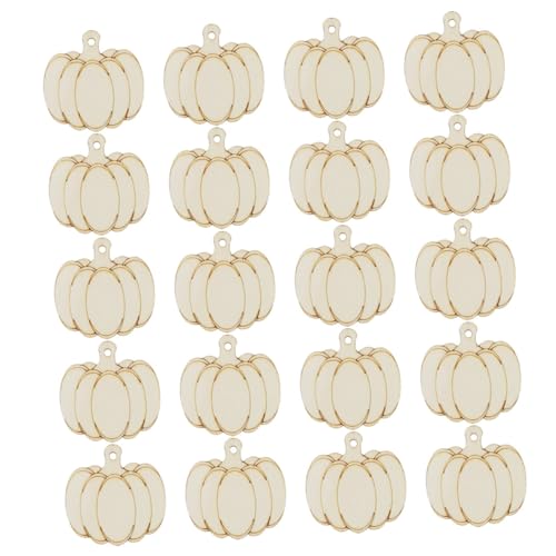 SOIMISS 1 Satz Halloween Holz Kürbisausschnitte Diy Dekorationen mit Hanfseil Kreative Holz Handwerkskunst für Bastelset für Halloween Deko und Festliche von SOIMISS