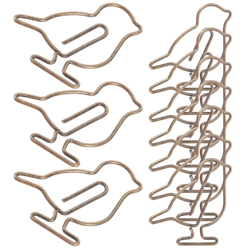 SOIMISS 1 Satz Kreative Büroklammern Form Eines Antiken Einzigartige Und Praktische Metallklammern Für Dokumente Für Büro Und Zuhause Stilvolle Organisation Und Dekoration 20 Stück von SOIMISS