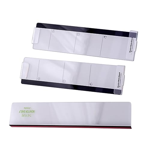 SOIMISS 1 Satz Monitor Memo Board Transparent Panel für Computerbildschirme Einfache ohne Werkzeug Praktisch zur Organisation und Platzierung von Notizen und Handy für Aufgeräumtes von SOIMISS