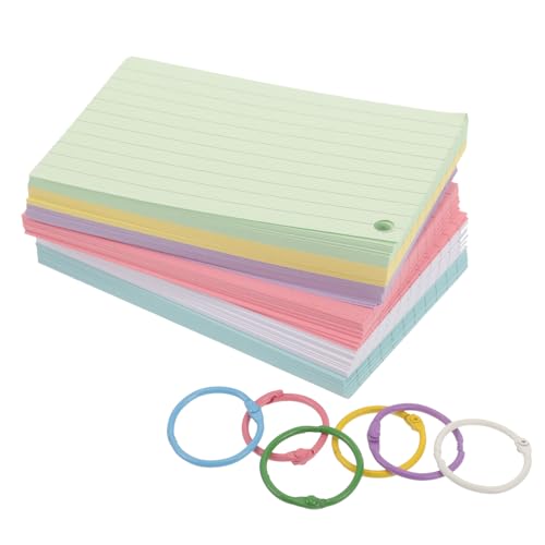 SOIMISS 1 Satz Notizbuch Karte Studie Lernen einzel bunt Löcher Puncher Tragbare Notizbücher Lernbedarf Papier SOIMISS 1 Satz Notizbuch Karte Studie Lernen einzel bunt Löcher Puncher Tragbare Notizbücher Lernbedarf Papier von SOIMISS