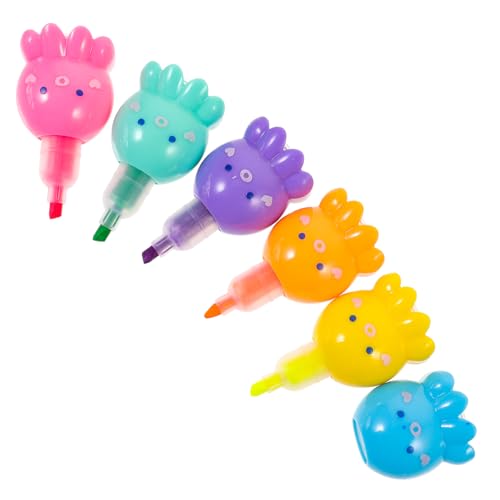 SOIMISS 1 Satz Octopus Highlighter für Teiliges Fluoreszierendes Marker Buntem Design für Schule Büro und Kreative Projekte Leicht und Tragbar Perfektes für Schüler und Studenten von SOIMISS
