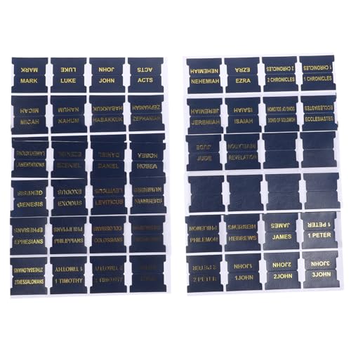 SOIMISS 1 Satz PU Bible Index Tabs Indices Leere Etiketten Leder Lesezeichen für Bibelstudium Praktische und Stilvolle Lesehilfe für Schüler und Leser von SOIMISS