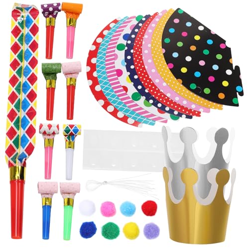 SOIMISS 1 Satz Partyhüte party sachen party supplies Geburtstagsfeierhüte Set Partybläser geburtstagsdeko set bunt Krone Partyzubehör Partyhüte für Papier SOIMISS 1 Satz Partyhüte party sachen party supplies Geburtstagsfeierhüte Set Partybläser geburtstagsdeko set bunt Krone Partyzubehör Partyhüte für Papier von SOIMISS