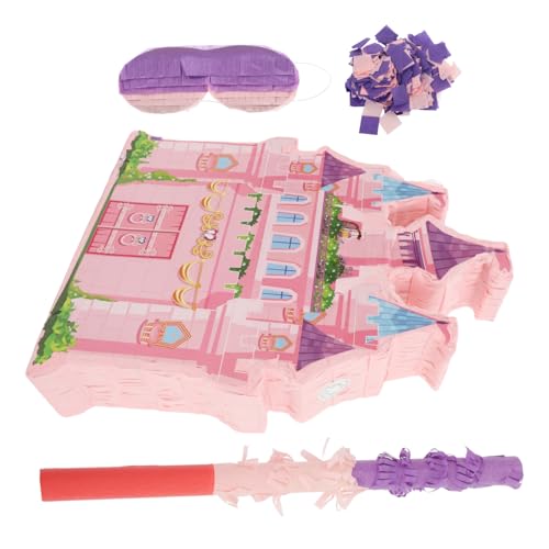 SOIMISS 1 Satz Prinzessinnen Schloss Piñata Hängende Dekoration für Kindergeburtstag Süßigkeiten Halter Partyspiel Zubehör Schlagstock und Augenmaske für Mottopartys und Feiern SOIMISS 1 Satz Prinzessinnen Schloss Piñata Hängende Dekoration für Kindergeburtstag Süßigkeiten Halter Partyspiel Zubehör Schlagstock und Augenmaske für Mottopartys und Feiern von SOIMISS