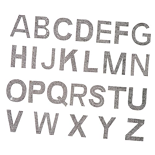 SOIMISS 1 Satz Rhinestone Alphabet Aufbügler Buchstaben Strass Patches für Kleidung Taschen und DIY Projekte Selbstklebende Wärmeübertragung für Einzigartige Designs und Reparaturen SOIMISS 1 Satz Rhinestone Alphabet Aufbügler Buchstaben Strass Patches für Kleidung Taschen und DIY Projekte Selbstklebende Wärmeübertragung für Einzigartige Designs und Reparaturen von SOIMISS