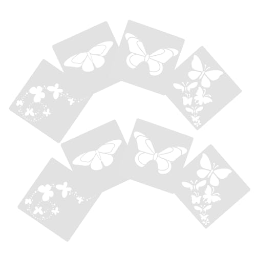 SOIMISS 1 Satz Teiliges Diy Butterflies Malvorlagen Schablonen Für Scrapbooking Und Kreative Bastelprojekte Mit Kinderfreundlichem Design Und Sicherem Material 8 Stück von SOIMISS