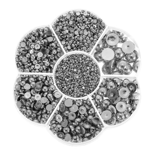 SOIMISS 1 Schachtel Dekorative Halbperlen Silber zum Kleben Langlebige Kunststoff DIY Perlen für Nageldesign Schmuckherstellung und Bastelprojekte Feine Verarbeitung Geruchsneutral SOIMISS 1 Schachtel Dekorative Halbperlen Silber zum Kleben Langlebige Kunststoff DIY Perlen für Nageldesign Schmuckherstellung und Bastelprojekte Feine Verarbeitung Geruchsneutral von SOIMISS