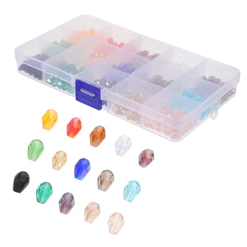 SOIMISS 1 Schachtel Dekorative Wassertröpfchen Glasperlen Ab farbverlauf DIY Schmuck Perlen für Armbänder Ohrringe Charms Basteln Zubehör von SOIMISS