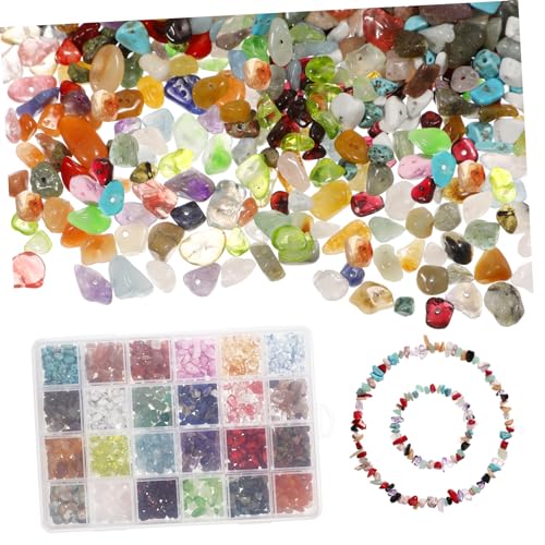 SOIMISS 1 Schachtel Fächer Natürliche Unregelmäßige Steinperlen Schmuck Spacer Beads für DIY Armband Halskette Schmuckherstellung Langlebig Wasserfest Farbecht Sichere Materialien für von SOIMISS