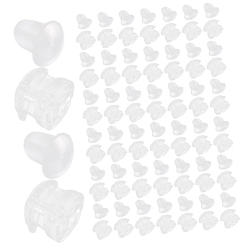 SOIMISS 1 Schachtel Silikon Ohrstecker Verschlüsse Transparent Mittelgroß Sicherer Halt Hautfreundlich Leicht Tragbar Für DIY Ohrschmuck Mehrere Ohrlöcher Geeignet SOIMISS 1 Schachtel Silikon Ohrstecker Verschlüsse Transparent Mittelgroß Sicherer Halt Hautfreundlich Leicht Tragbar Für DIY Ohrschmuck Mehrere Ohrlöcher Geeignet von SOIMISS