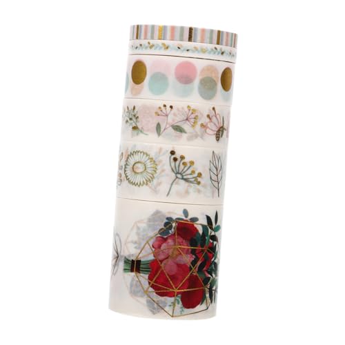 SOIMISS 1 Schachtel Washi Tape mit Selbstklebendem Goldfolien Design Dekoratives DIY Klebeband für Alben Tagebücher und Scrapbooking Vielseitig Verwendbar Kreative Aufkleber SOIMISS 1 Schachtel Washi Tape mit Selbstklebendem Goldfolien Design Dekoratives DIY Klebeband für Alben Tagebücher und Scrapbooking Vielseitig Verwendbar Kreative Aufkleber von SOIMISS