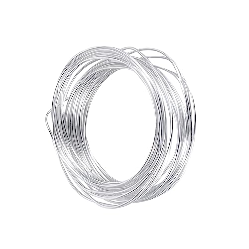 SOIMISS 1 Stück DIY Aluminium Draht Flexibler Basteldraht für Puppen Skelette Blumendekoration Silberne Rost Aluminium für Kunsthandwerk und DIY Projekte von SOIMISS