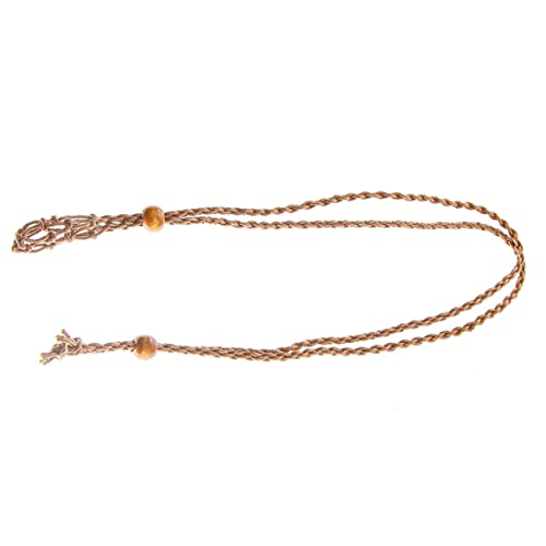 SOIMISS 1 Stück Einstellbare Handgewebte Halskette Natürlichem Stein Agat mit Braunem Seil für DIY Schmuck und Kreative Projekte für Persönliche oder Heimdekoration von SOIMISS