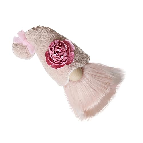 SOIMISS 1 Stück Gesichtslose Puppe Gnomenfiguren Gefüllte Zwerge Plüsch Wohnkultur Heimdekoration Puppenschmuck Gnom-Puppe Partypuppe Puppenornament Puppen-Desktop- Rosa Holz von SOIMISS