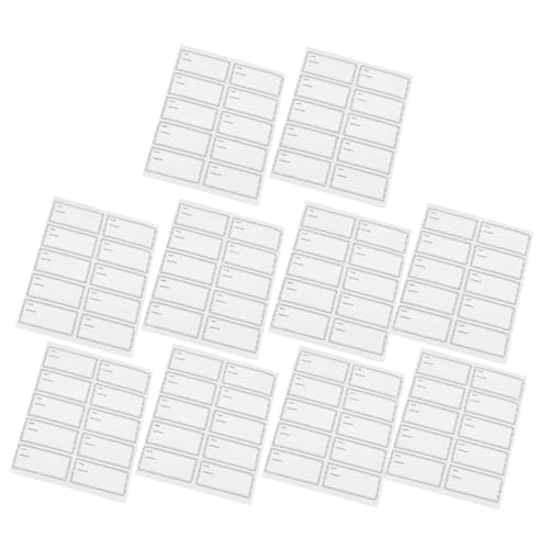 SOIMISS 10 Blatt Abwischbare Wasserdichte Lebensmittel Etiketten Beschreibbare Wiederablösbare Flaschenaufkleber für Vorratsgläser Multifunktionale Küchenetiketten für und Notizen SOIMISS 10 Blatt Abwischbare Wasserdichte Lebensmittel Etiketten Beschreibbare Wiederablösbare Flaschenaufkleber für Vorratsgläser Multifunktionale Küchenetiketten für und Notizen von SOIMISS