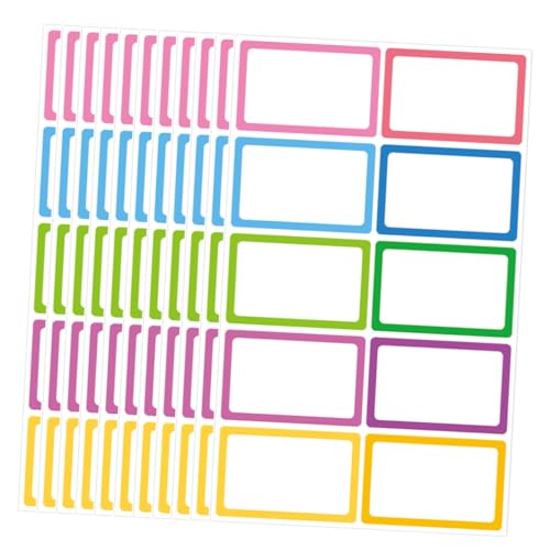 SOIMISS 10 Blatt Bunte Namensschilder Blankoaufkleber für Büro und Schule Selbstklebende Etiketten Vielseitig Einsetzbar Leicht Beschreibbar für Schließfächer und Organisation SOIMISS 10 Blatt Bunte Namensschilder Blankoaufkleber für Büro und Schule Selbstklebende Etiketten Vielseitig Einsetzbar Leicht Beschreibbar für Schließfächer und Organisation von SOIMISS