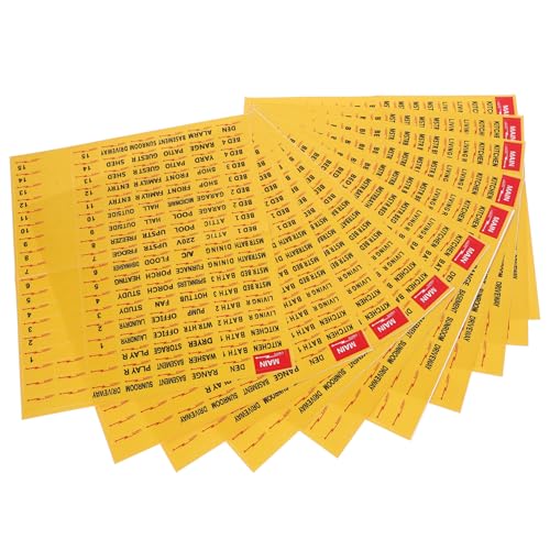 SOIMISS 10 Blatt Etikett Für Den Schaltkasten Etiketten Weiß Aufkleber Für Leistungsschalter Breaker Streifen Leistungsschalterfeld Abdeckung Etikett Für Schalttafel Papier von SOIMISS