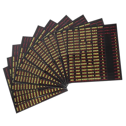 SOIMISS 10 Blatt Etikett für den Schaltkasten Breaker Etikettenaufkleber für Leistungsschalterfelder versandetiketten selbstklebend Elektrischer Kastenaufkleber Etiketten für Schalttafeln SOIMISS 10 Blatt Etikett für den Schaltkasten Breaker Etikettenaufkleber für Leistungsschalterfelder versandetiketten selbstklebend Elektrischer Kastenaufkleber Etiketten für Schalttafeln von SOIMISS