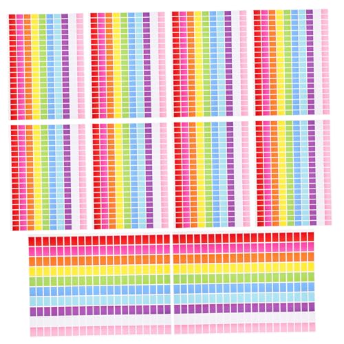SOIMISS 10 Blatt Farbige Rechteckige Coding Labels Selbstklebende Etiketten in Farben Ablösbar zum Organisieren und Beschriften für Büro Schule und Haushalt SOIMISS 10 Blatt Farbige Rechteckige Coding Labels Selbstklebende Etiketten in Farben Ablösbar zum Organisieren und Beschriften für Büro Schule und Haushalt von SOIMISS