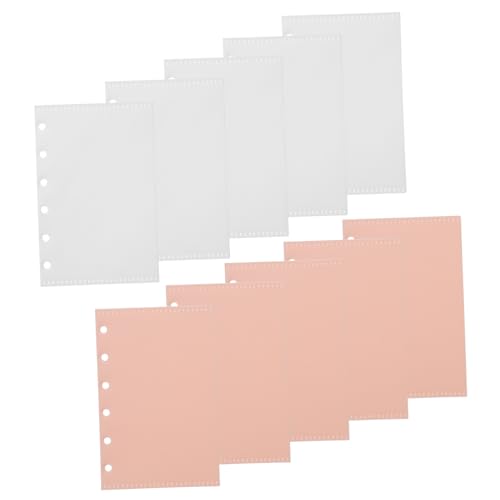 SOIMISS 10 Blatt Ring Binder Tasche Wasserdichte Klarsichthüllen für Dokumente Notizen Transparent Praktische und Langlebige Ordner für Schule und Büro von SOIMISS