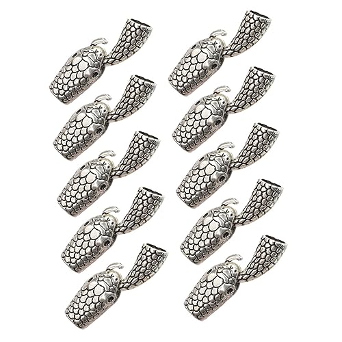 SOIMISS 10 Paare Schlangenverschluss Legierung Schmuckverschlüsse für Schmuckherstellung Retro Snake Head und Tail Design für Armbänder und Langlebig und Elegant von SOIMISS