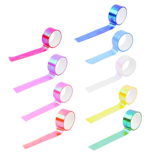 SOIMISS 10 Rollen Teiliges Farbverlauf Klebeband Schillerndes Wasserfestes PE Dekorband Buntes Selbstklebendes Tape für Scrapbooking DIY Basteln Kalendergestaltung und Geschenkverpackung SOIMISS 10 Rollen Teiliges Farbverlauf Klebeband Schillerndes Wasserfestes PE Dekorband Buntes Selbstklebendes Tape für Scrapbooking DIY Basteln Kalendergestaltung und Geschenkverpackung von SOIMISS