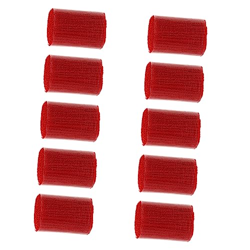 SOIMISS 10 Rollen Teppich Stickgarn Set Knüpfgarn Wolle Kit Deckengarn Flauschiges Garn Für Häkelnadel Knüpfgarn Garnbündel Teppichhaken Häkeln Tufting Strickschlüssel Rot Acryl von SOIMISS