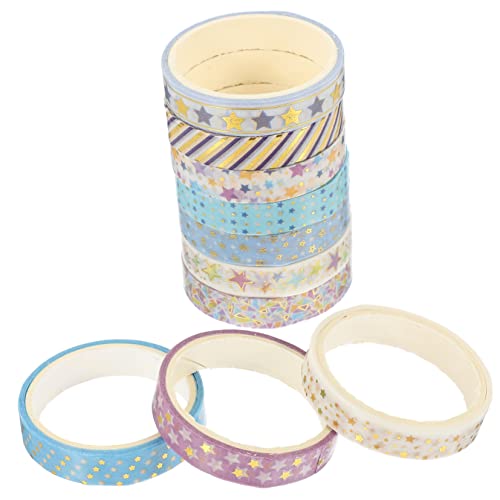 SOIMISS 10 Rollen Washi Tape Set mit Dekoratives Klebeband für Scrapbooking und DIY Projekte Japanischem Leicht Ablösbar und Rückstandsfrei von SOIMISS