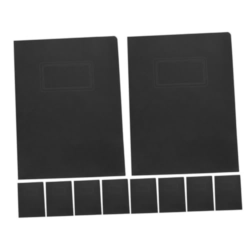 SOIMISS 10 Stück Faltbare Papier Dokumentenmappe mit Stabiler Schwarzer Ordner für Effiziente Dokumentenorganisation Platzsparend für Büro Schule und Geschäftspräsentationen von SOIMISS