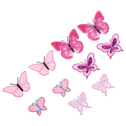 SOIMISS 10 Stück Gestickter Stoffaufnäher Schmetterlings-Stickpatches Material Mutter nähen girly dekorativ Stickereiflecken Name Stickaufkleber Stoffzubehör Stickerei Applikation Rosa SOIMISS 10 Stück Gestickter Stoffaufnäher Schmetterlings-Stickpatches Material Mutter nähen girly dekorativ Stickereiflecken Name Stickaufkleber Stoffzubehör Stickerei Applikation Rosa von SOIMISS