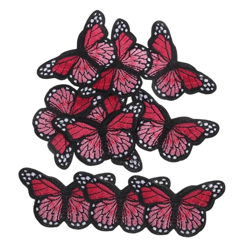 SOIMISS 10 Stück Große Schmetterling Bügelapplikationen Hellrot Bestickte Stoffflicken zum Aufbügeln Vielseitig für Diy Kleidung Jacken Taschen und Accessoires Einfache Anbringung ohne SOIMISS 10 Stück Große Schmetterling Bügelapplikationen Hellrot Bestickte Stoffflicken zum Aufbügeln Vielseitig für Diy Kleidung Jacken Taschen und Accessoires Einfache Anbringung ohne von SOIMISS