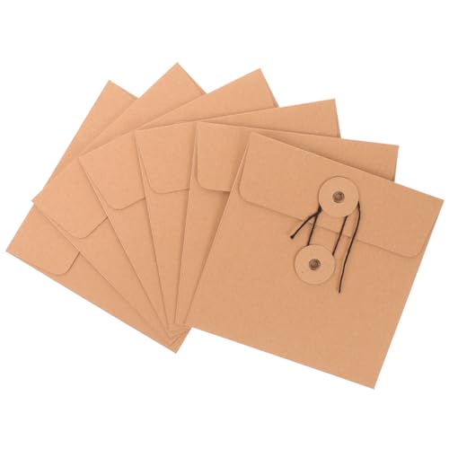 SOIMISS 10 Stück Kraftpapier CD Hüllen Robuste Dvd Verpackungstaschen für Sicheren CD Dvd Schutz für Büro Schule und Zuhause um Kratzer und zu Vermeiden von SOIMISS