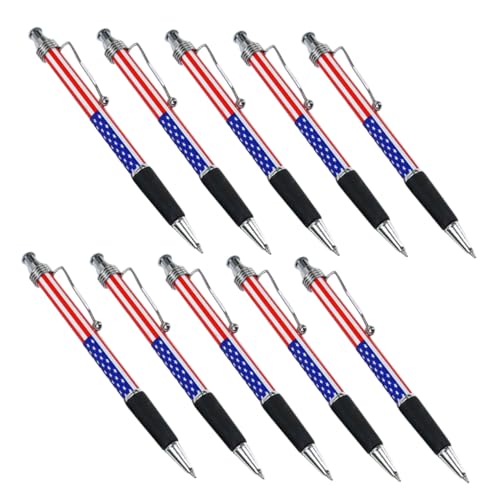 SOIMISS 10 Stück Kugelschreiber mit Flagge Versenkbare Stifte Personalisierte Stifte Schreibtischzubehör Tintenstift Schreibstift Schulmaterial Stift Patriotischer Stift Büro Stift Plastik SOIMISS 10 Stück Kugelschreiber mit Flagge Versenkbare Stifte Personalisierte Stifte Schreibtischzubehör Tintenstift Schreibstift Schulmaterial Stift Patriotischer Stift Büro Stift Plastik von SOIMISS