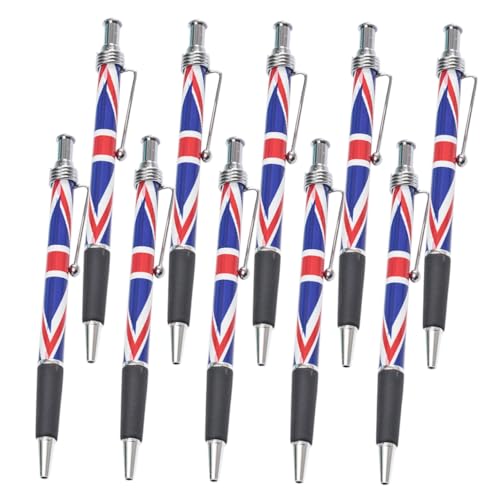SOIMISS 10 Stück Kugelschreiber mit Flagge glatter Kugelschreiber Home-Office-Stift glatter Schreibstift Tintenstift Stift zum Unterschreiben professioneller Kugelschreiber Metall von SOIMISS