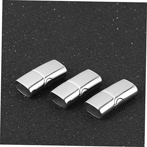 SOIMISS 10 Stück Magnetverschluss Robuste Schmuckverschlüsse für Armbänder und Lederbänder Stahlfarbe Extra Sicher und Langlebig SOIMISS 10 Stück Magnetverschluss Robuste Schmuckverschlüsse für Armbänder und Lederbänder Stahlfarbe Extra Sicher und Langlebig von SOIMISS