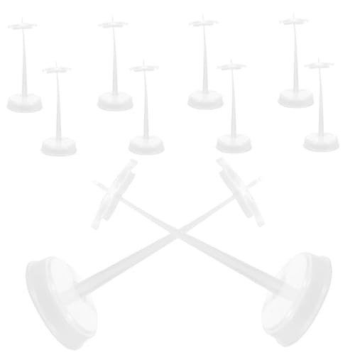 SOIMISS 10 Stück Mini Puppenständer Weiß Stabile Figurenhalter für Actionfiguren und Puppen Kompakte Displayständer mit Rutschfestem Design für Mädchen und Puppenzubehör von SOIMISS